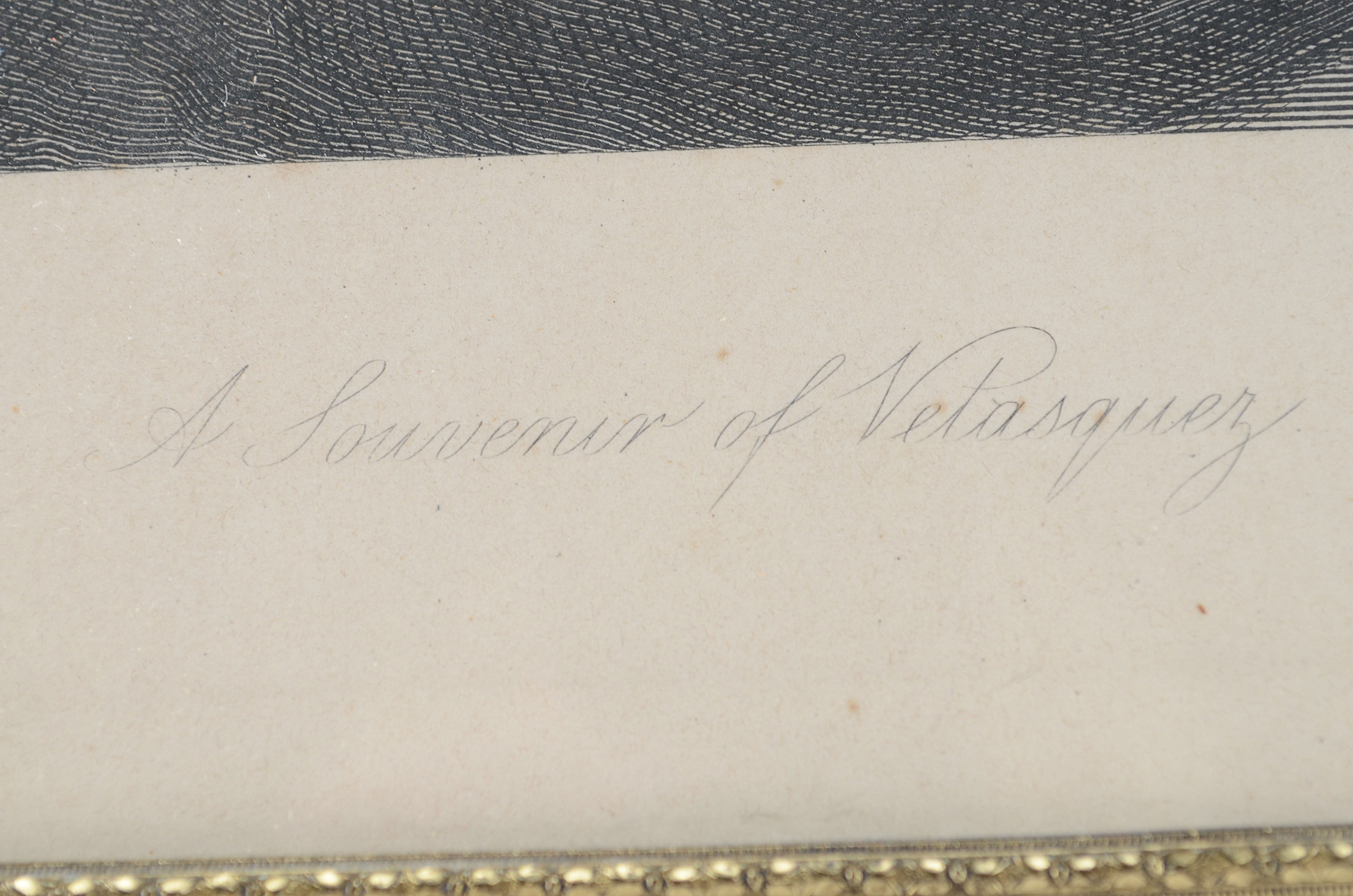 J.E. Millais " A Souvenir of Velasquez" Engraving. 