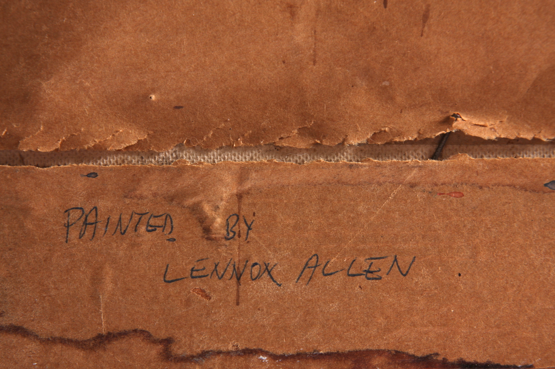 Original Lennox Allen Oil on Academy Board Painting