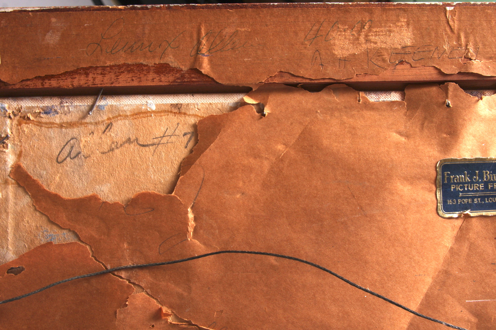 Original Lennox Allen Oil on Academy Board Painting