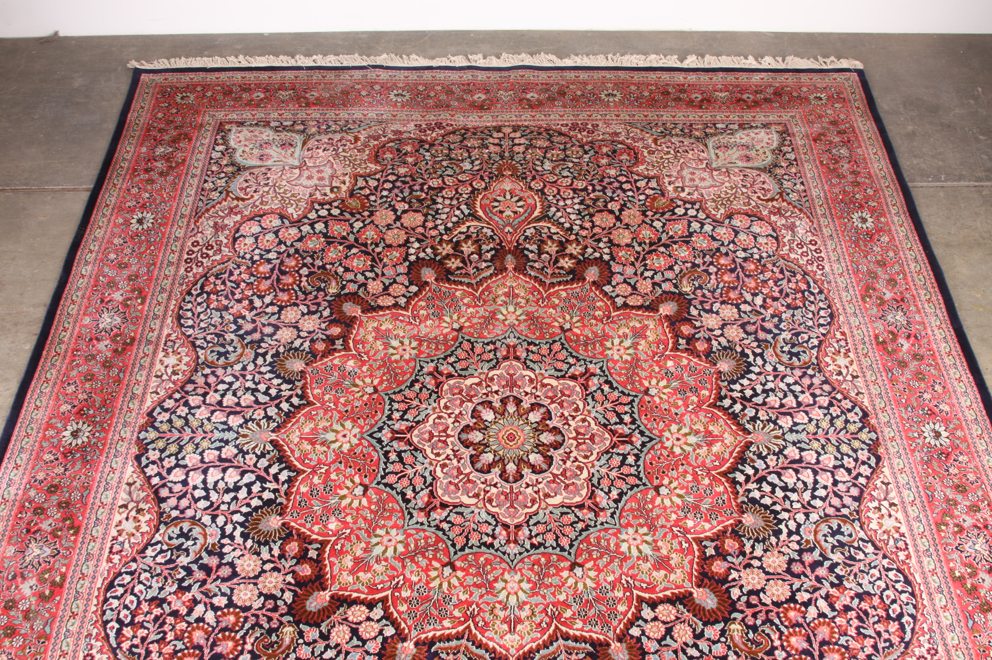 Striking Turkish Silk Hereke Rug