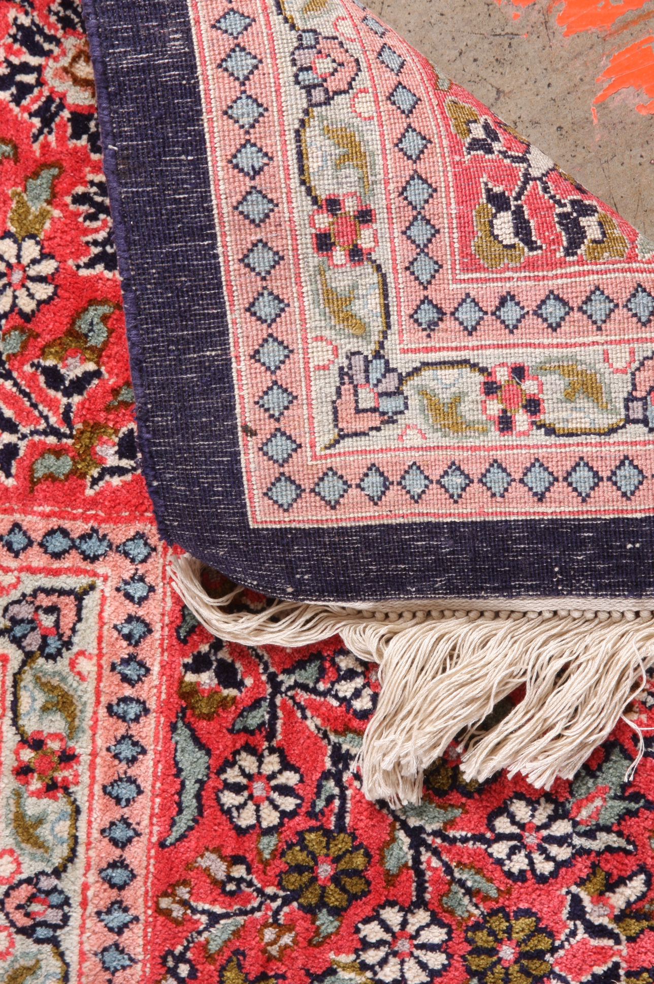 Striking Turkish Silk Hereke Rug