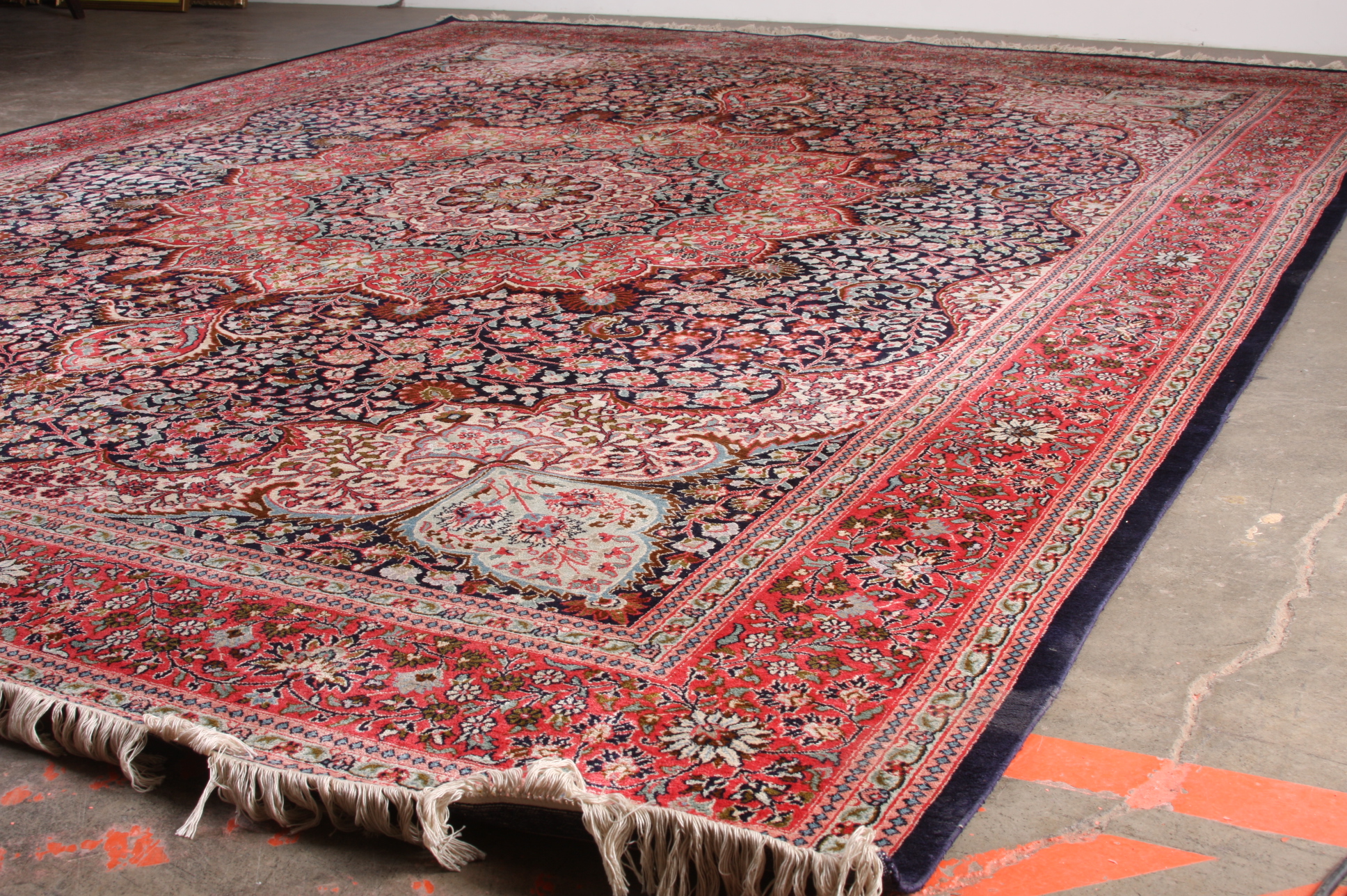 Striking Turkish Silk Hereke Rug