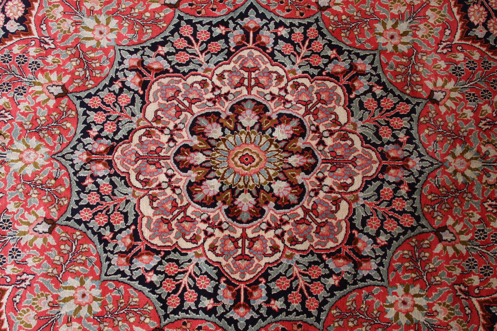Striking Turkish Silk Hereke Rug