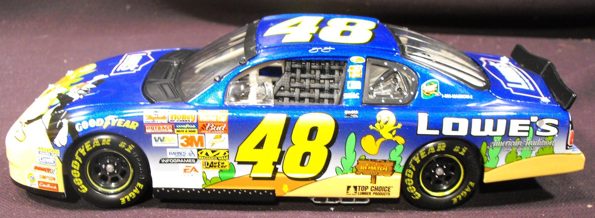 Jimmy Johnson 1:24-Scale Stock Die Cast Race Car 400 Rematch 2002 Monte Carlo 