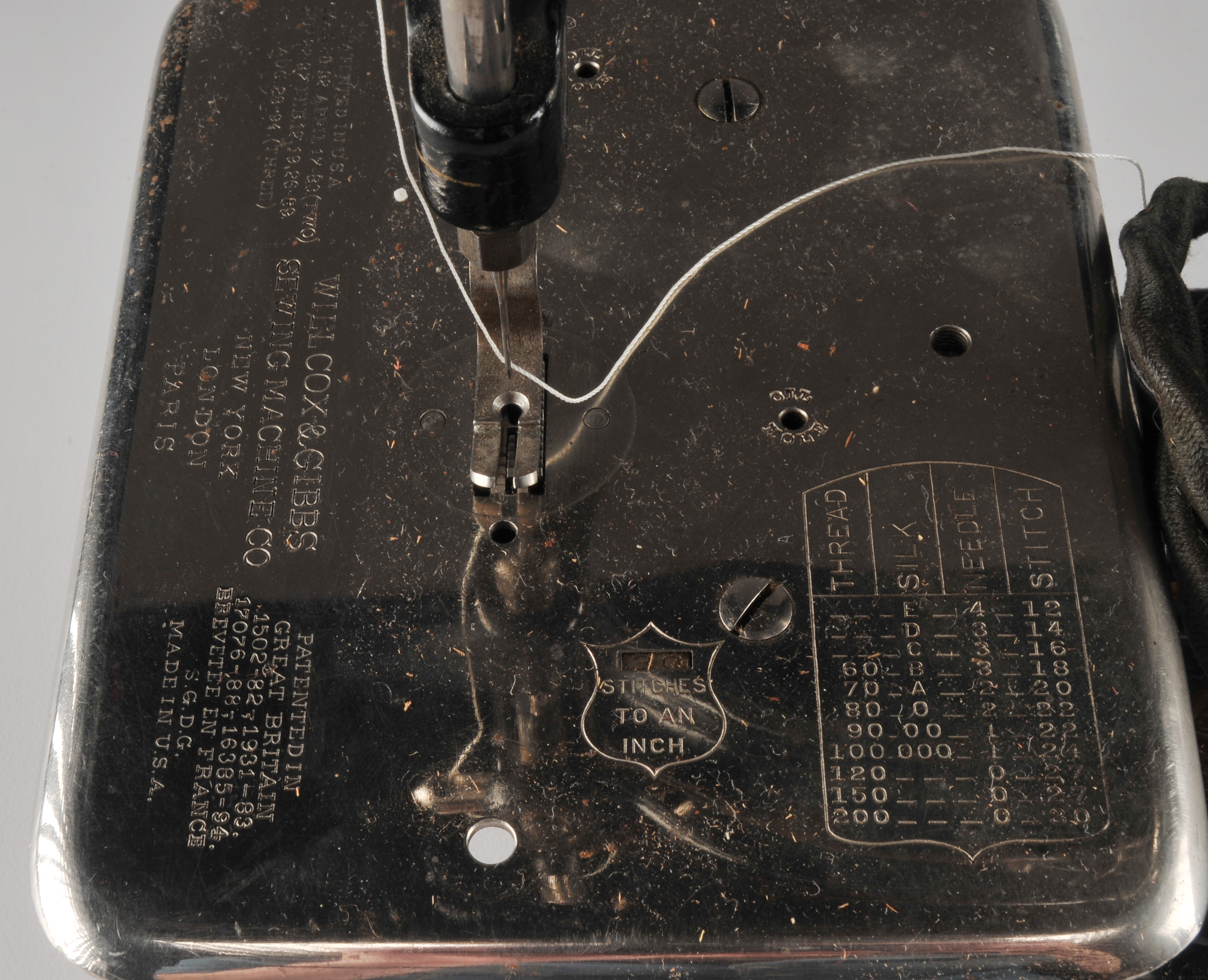 19th Century Willcox & Gibbs electric sewing machine