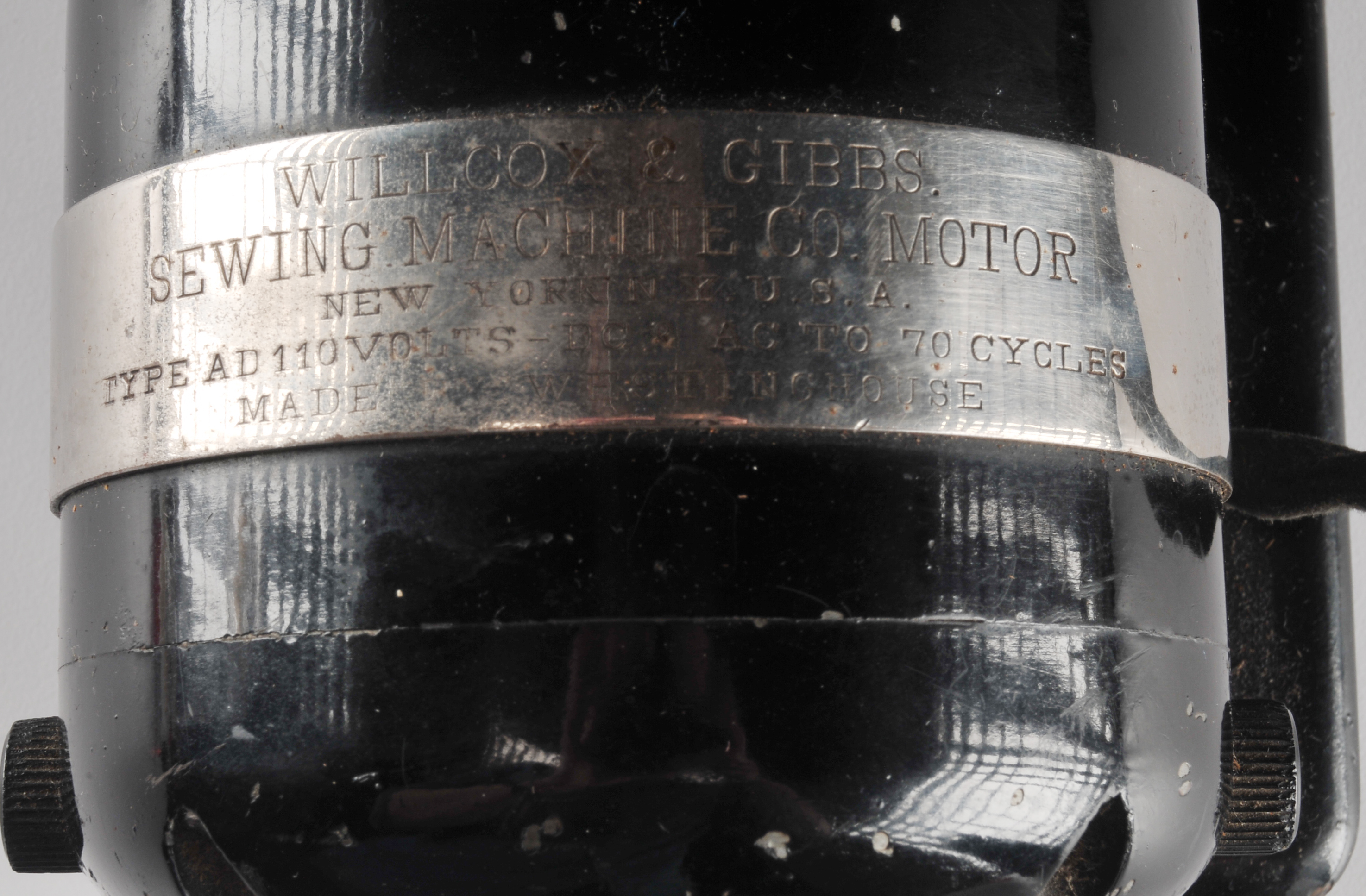 19th Century Willcox & Gibbs electric sewing machine