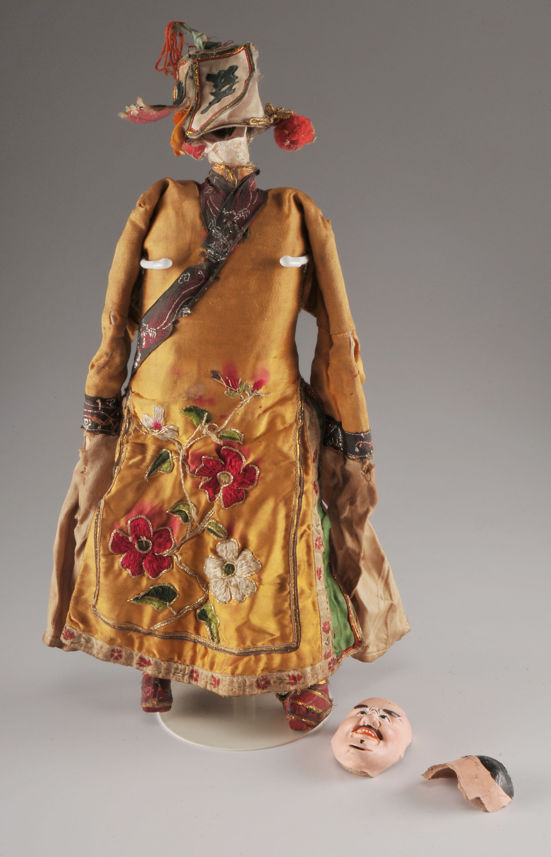 Two 19th Century Chinese Opera Marionettes from the Chinese Beijing Opera tradition