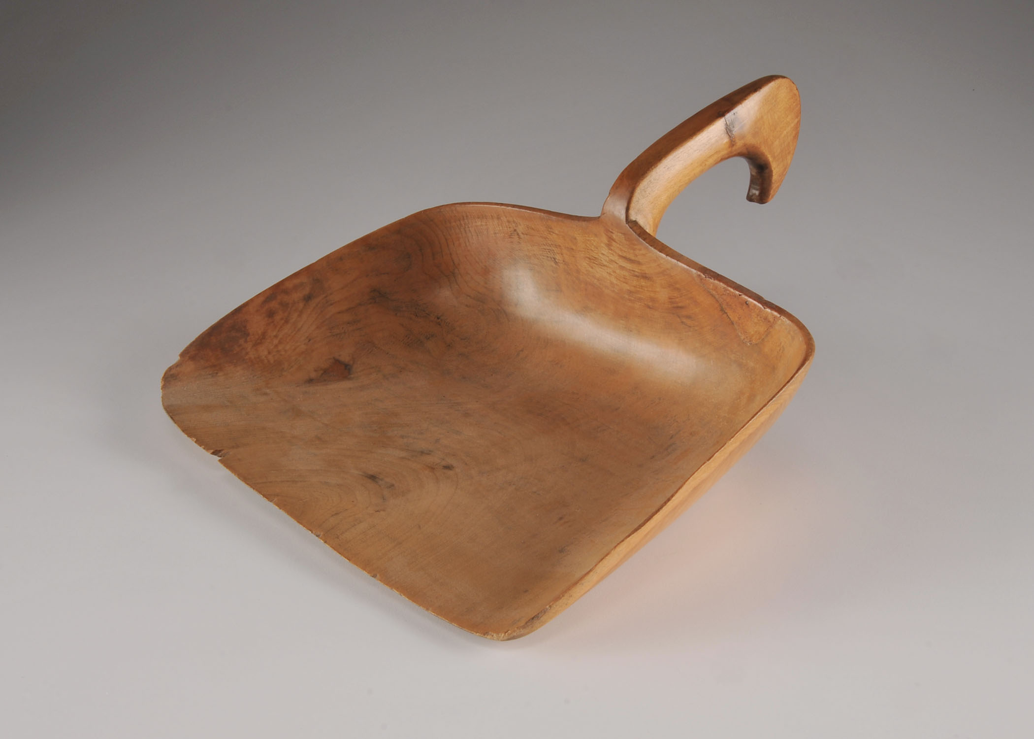 Hand Carved Wooden Dust Pan