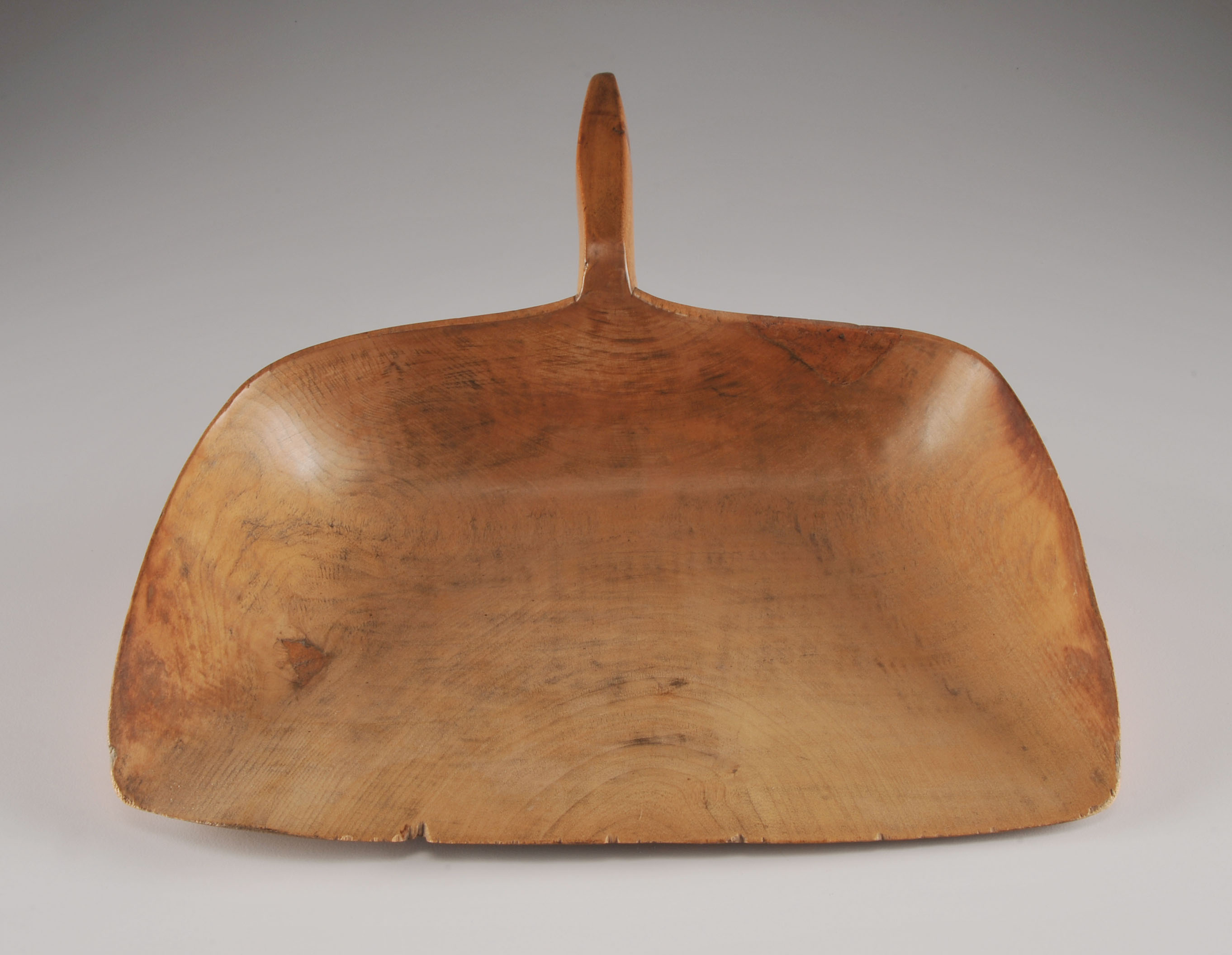 Hand Carved Wooden Dust Pan