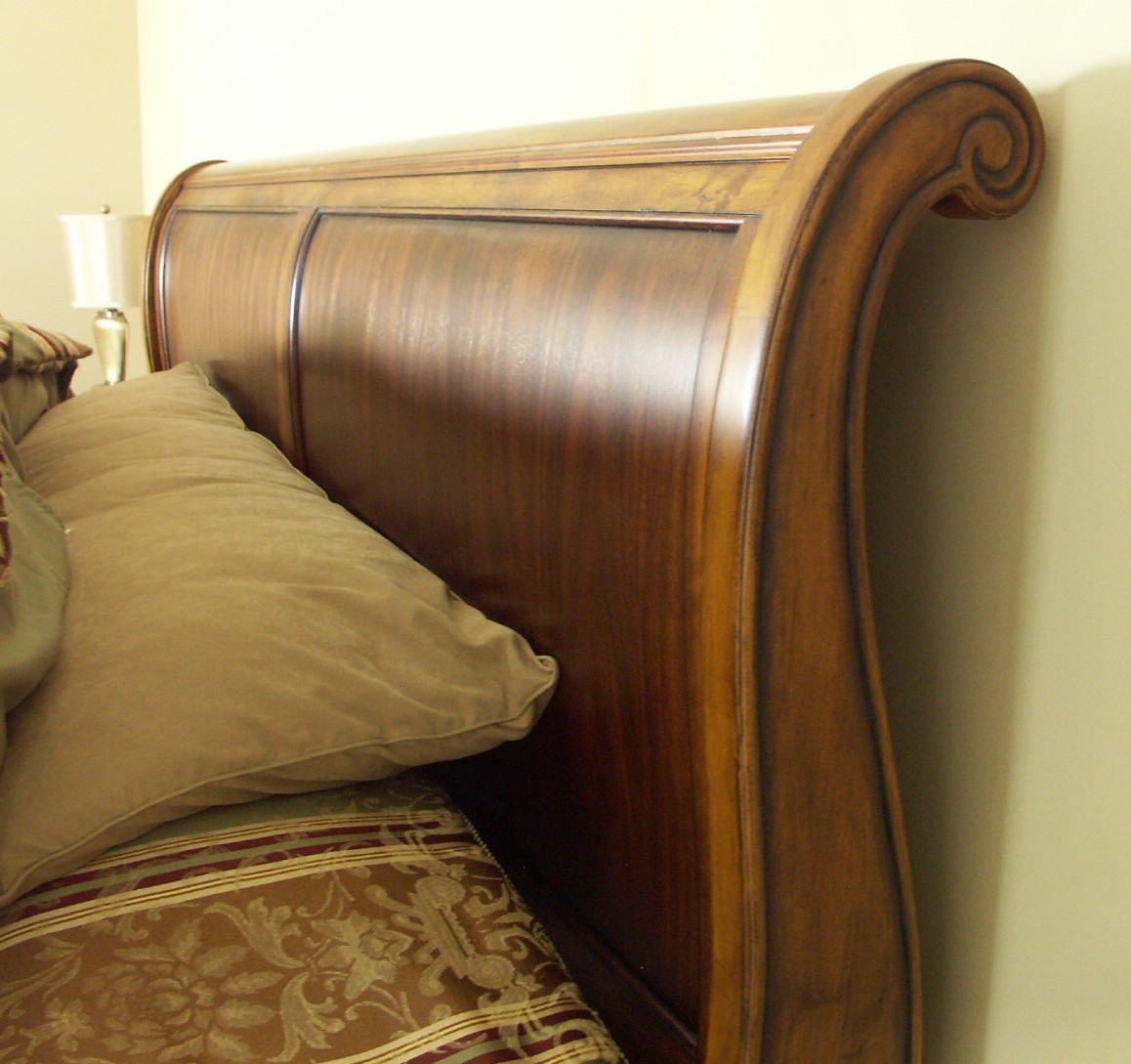 Ethan Allen King Sleigh Bed