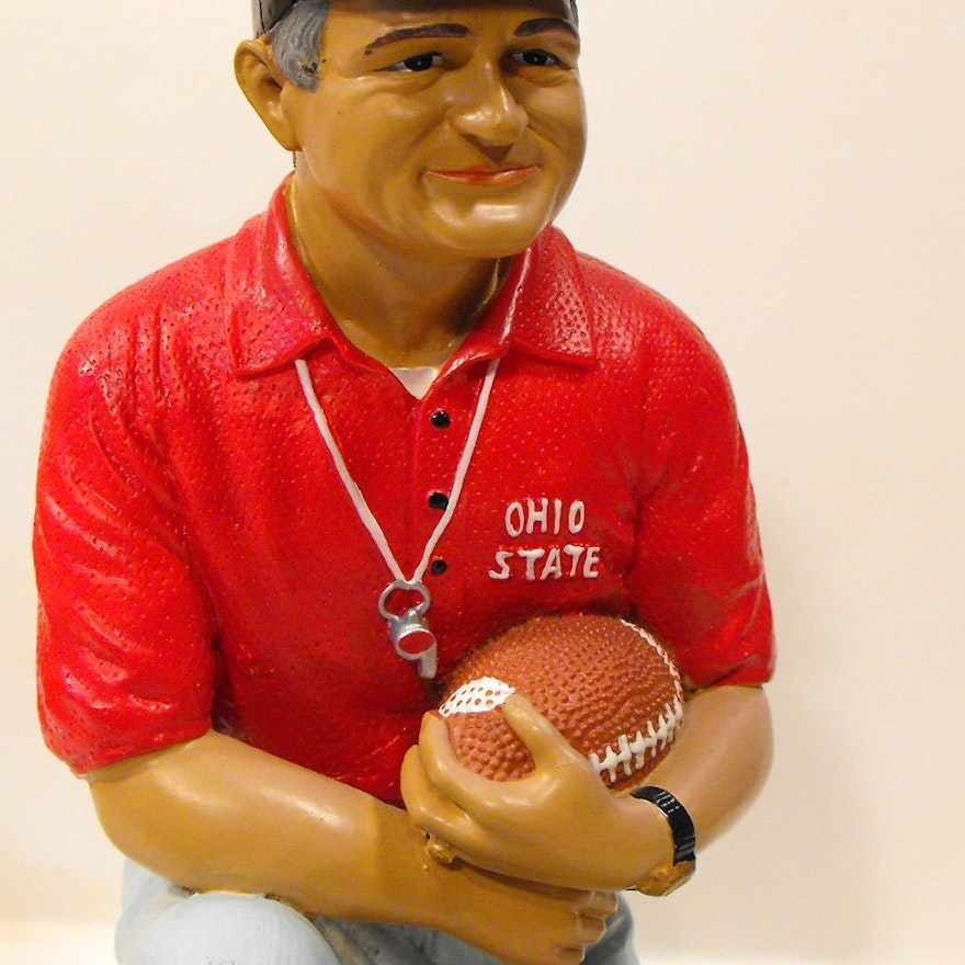 Iconic Ohio State Football Coach Woody Hayes Large Figure In Box