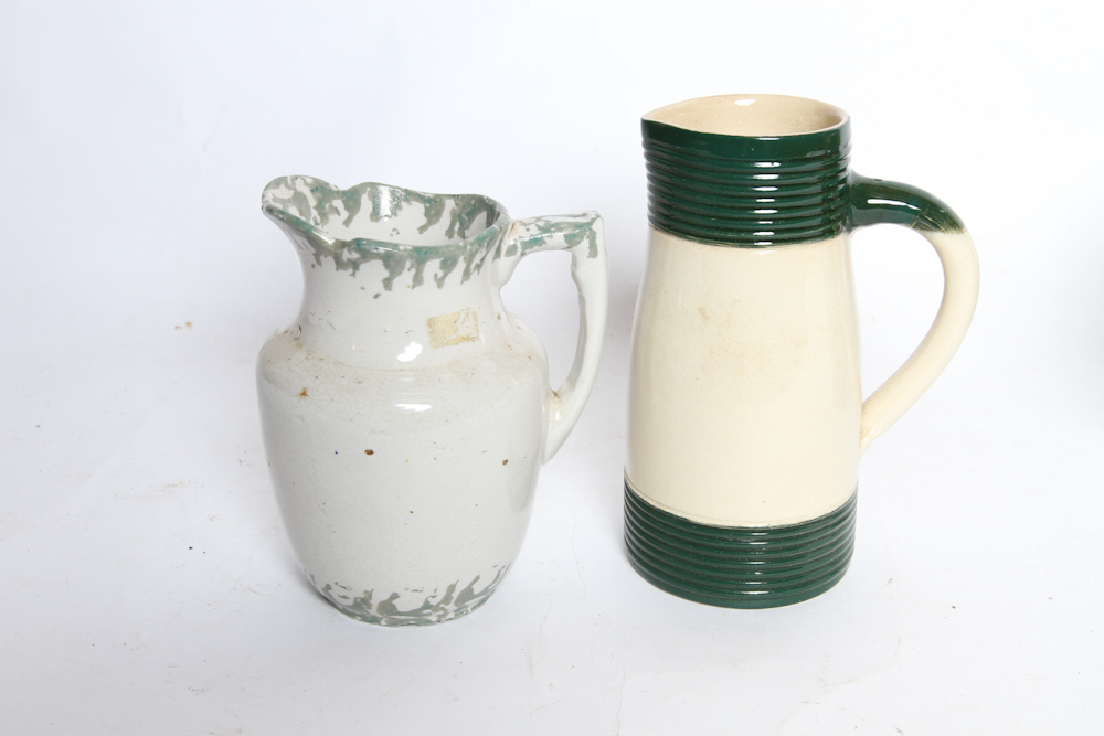Vintage Stoneware Pitchers