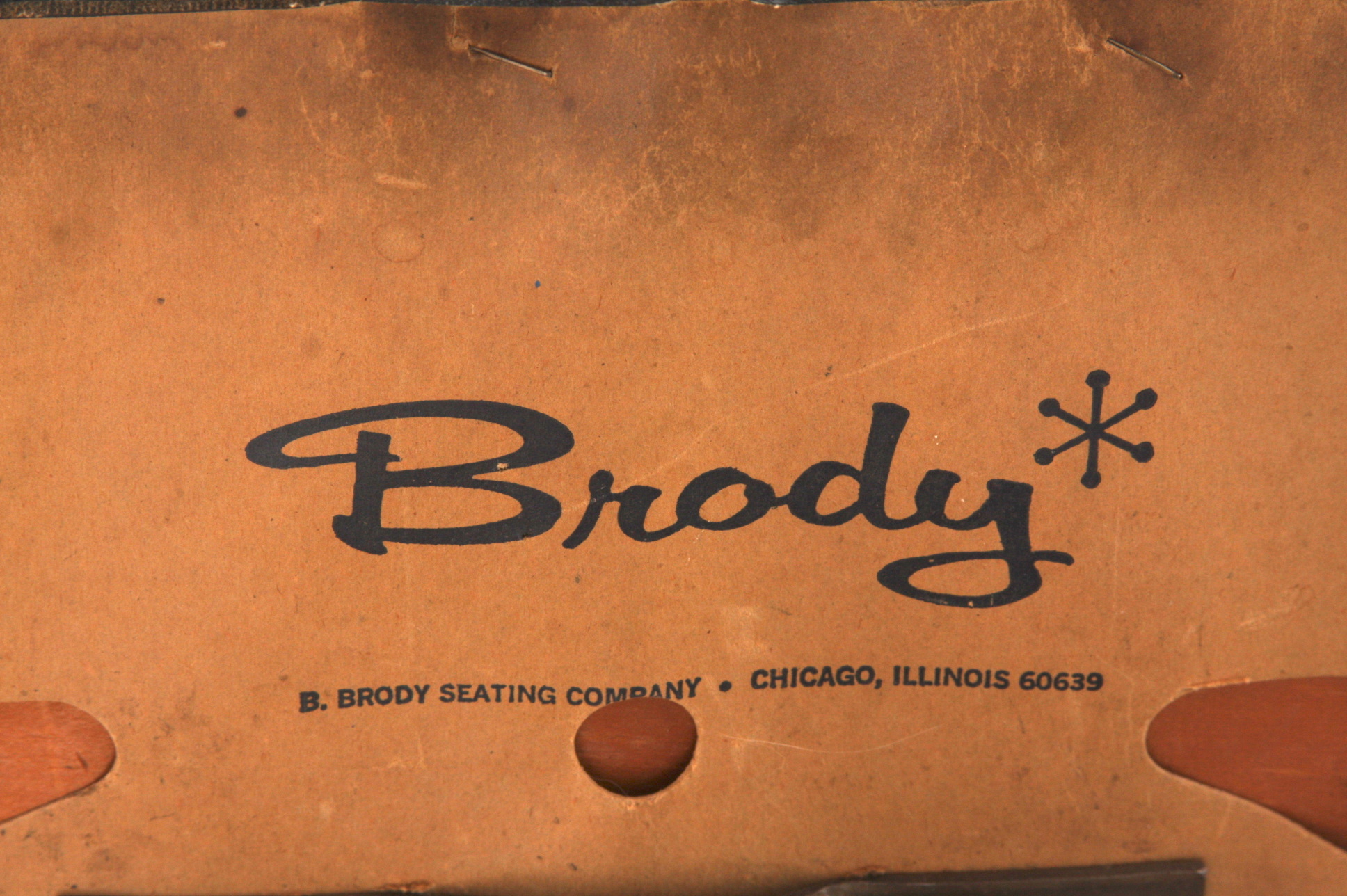 Pair of B. Brody Molded Wood Swivel Chairs