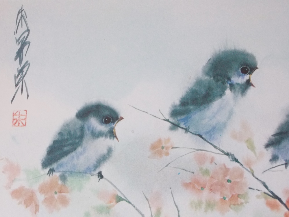 Baby Chickadees by Frank T Gee