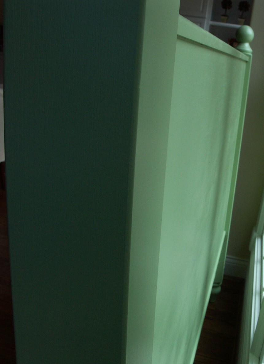Mint Green Painted Cottage Headboard