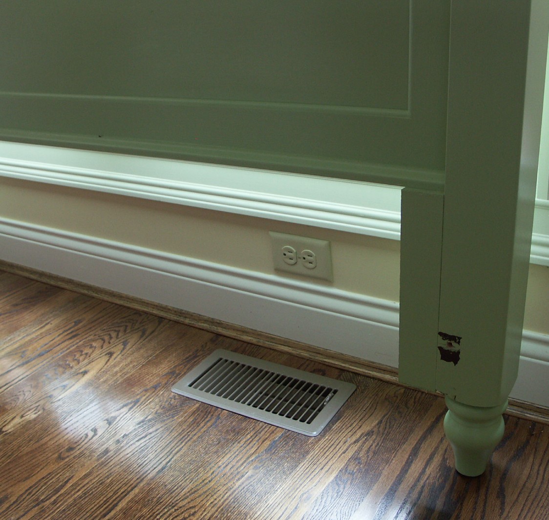 Mint Green Painted Cottage Headboard