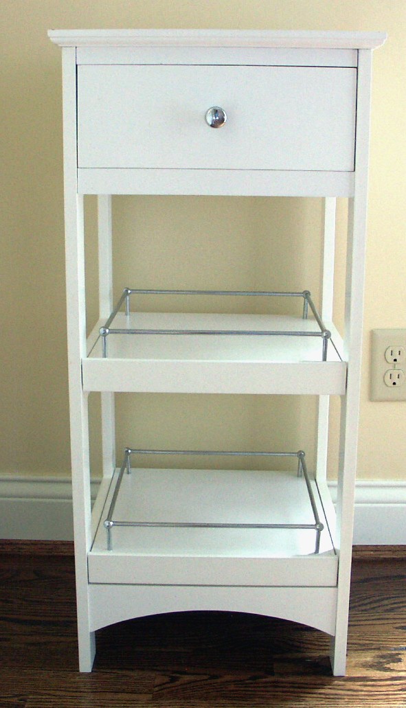 Small White Storage Cabinet
