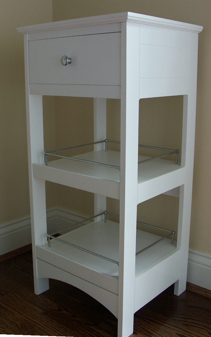 Small White Storage Cabinet