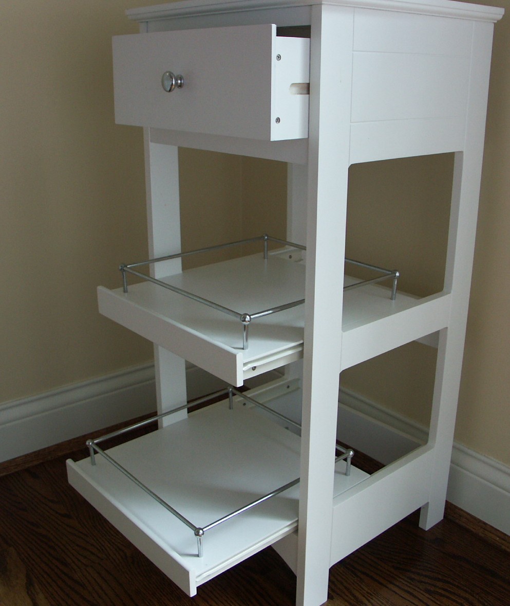 Small White Storage Cabinet