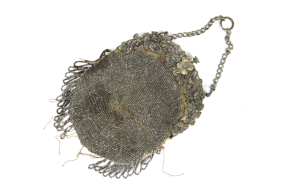 Vintage Victorian Oval Clutch Handbag