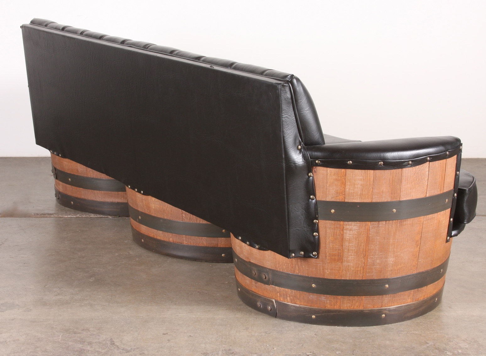 1960's - 70's Vintage Whiskey Barrel Sofa