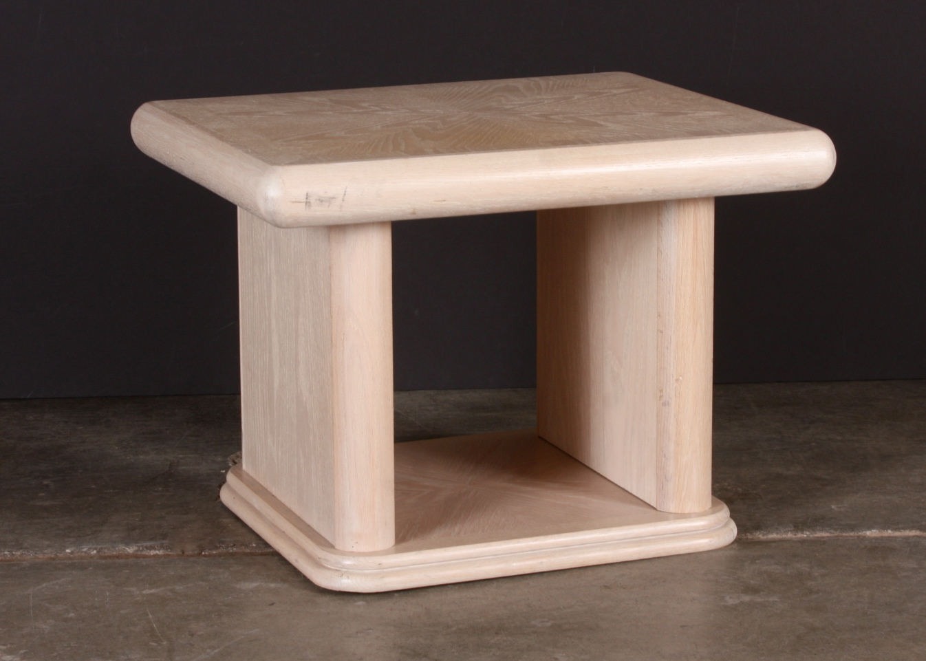 Modern White Washed Side Table