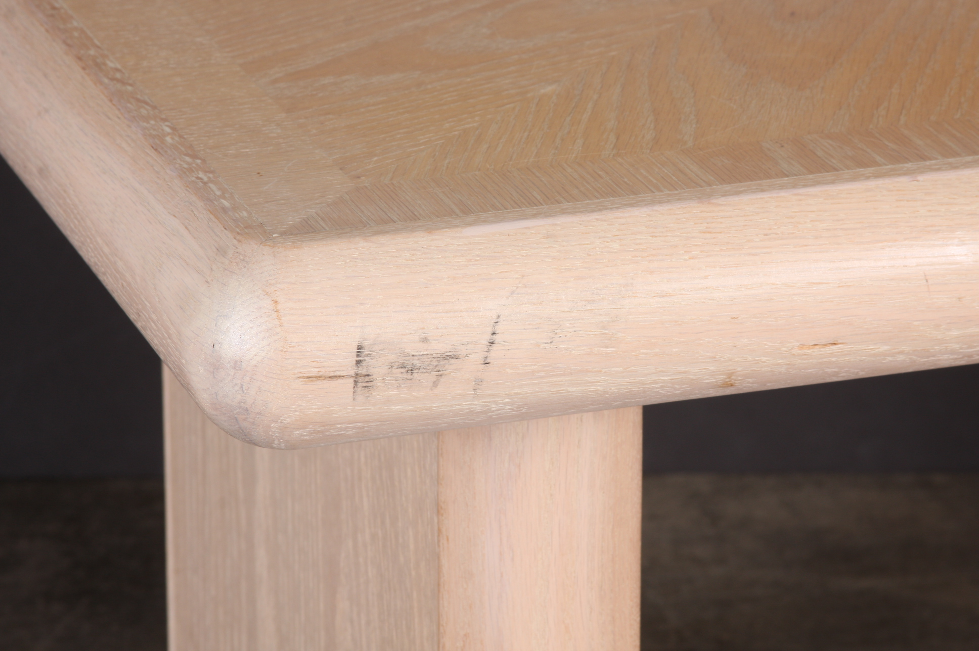 Modern White Washed Side Table