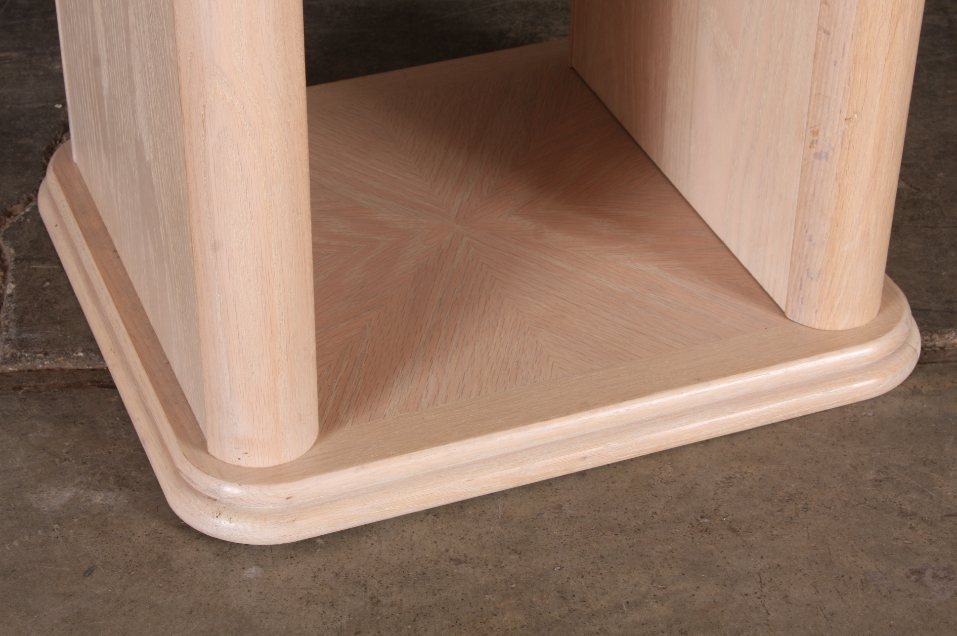 Modern White Washed Side Table