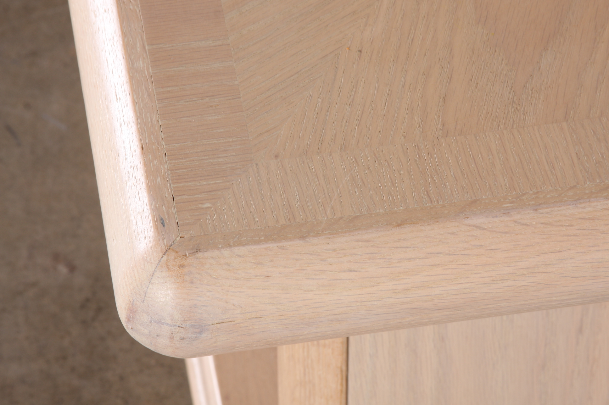 Modern White Washed Side Table