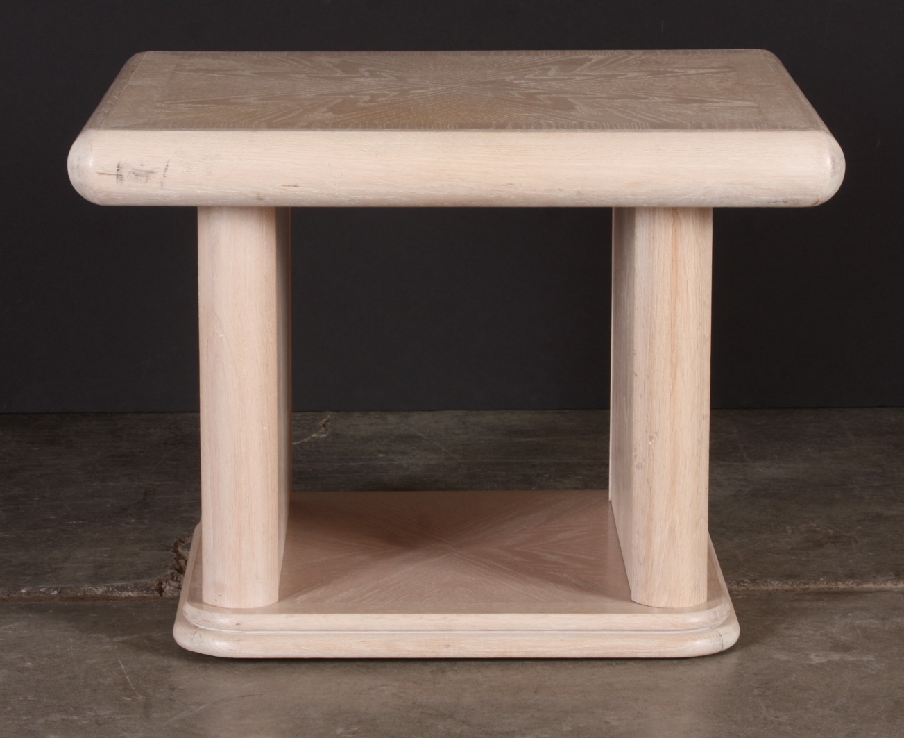 Modern White Washed Side Table