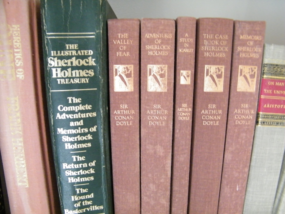 Two Shelves of Current and Vintage Books