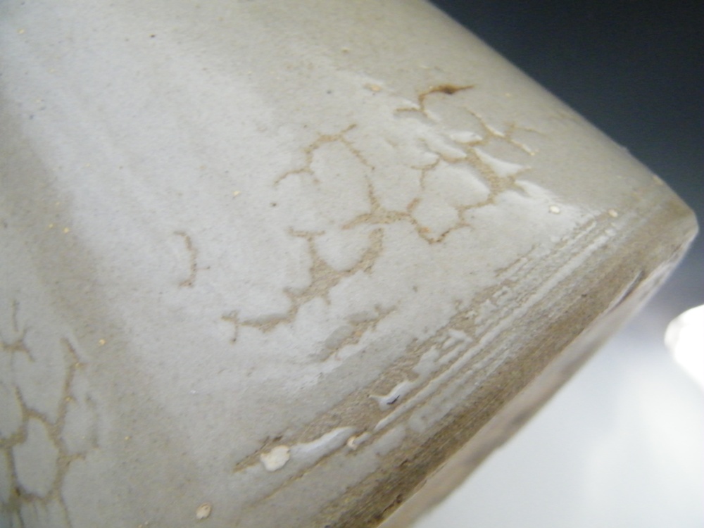 Vintage Brown and Cream Stoneware Whiskey Jug