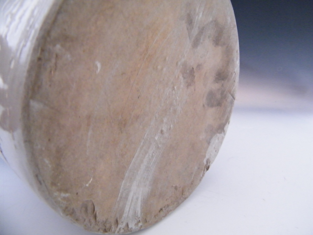 Vintage Brown and Cream Stoneware Whiskey Jug