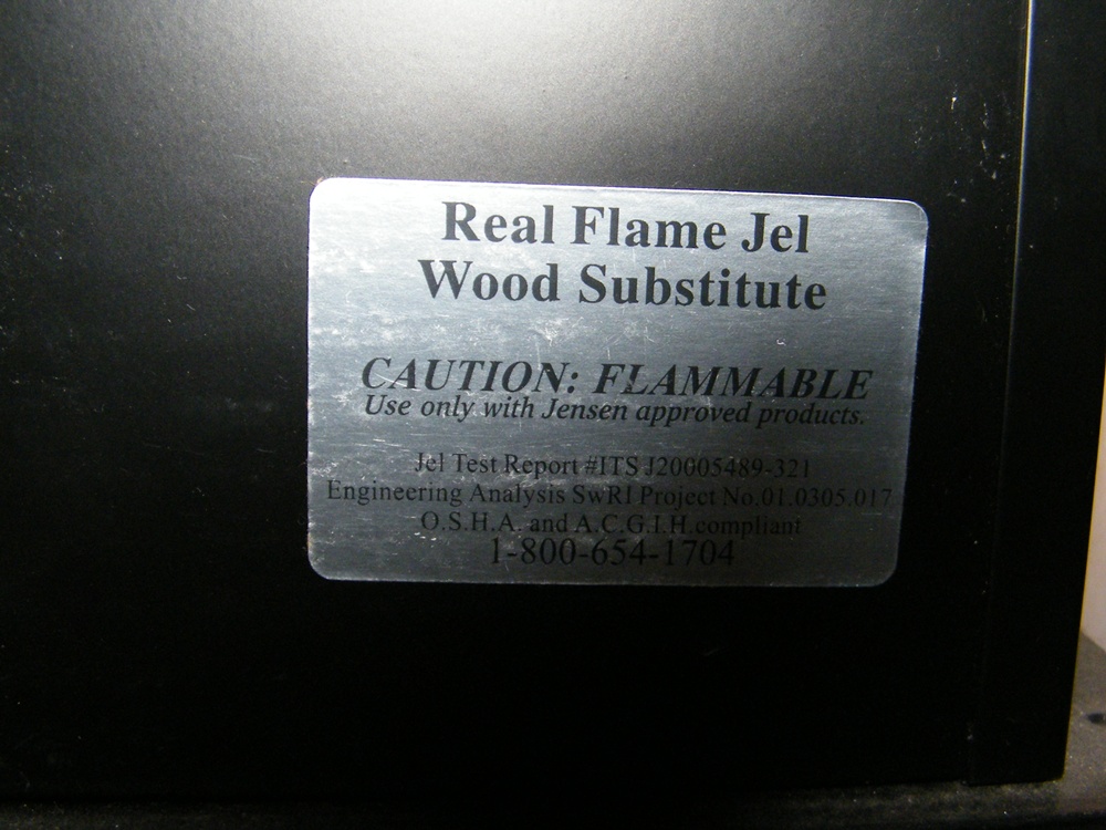 Classic Fireplace with Flame Jet Sterno Feature