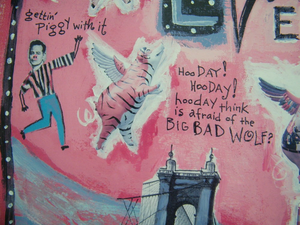 Framed Cincinnati 'Big Pig Gig' Poster