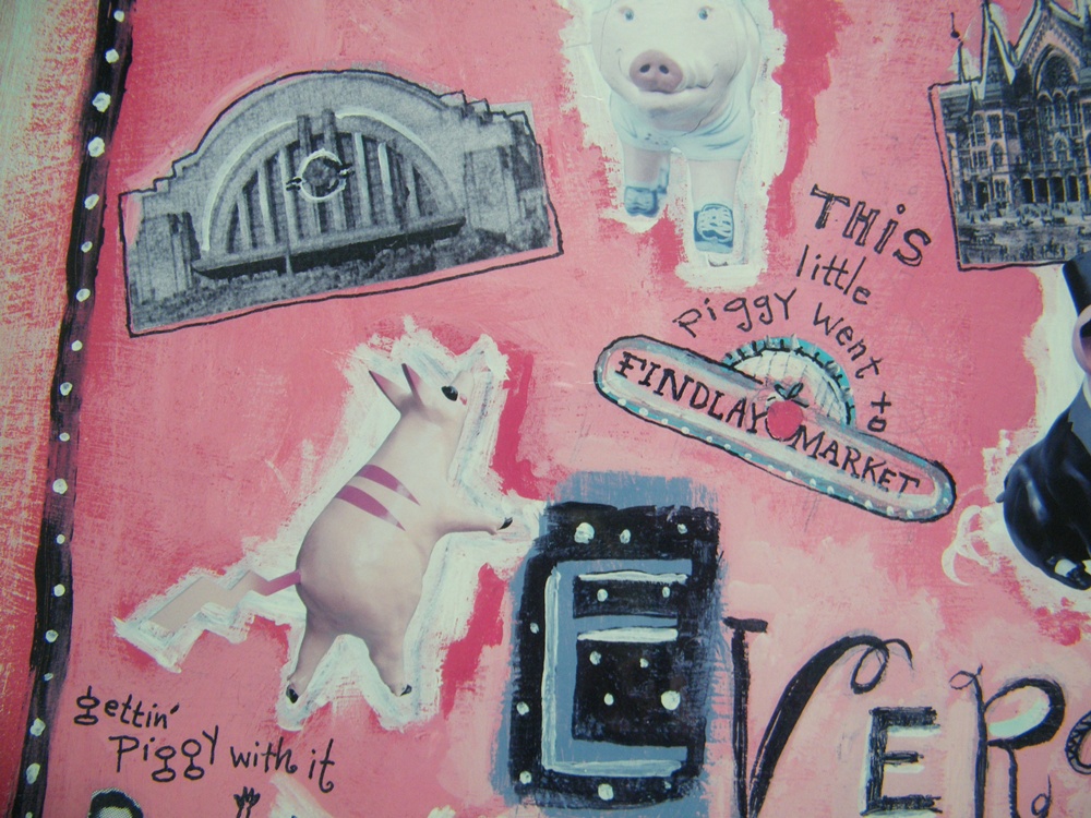 Framed Cincinnati 'Big Pig Gig' Poster