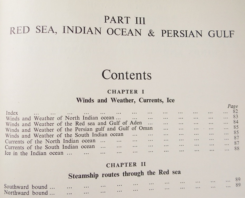 "Ocean Passages For The World", Second Edition Compiled by Rear Admiral Boyle T. Somerville