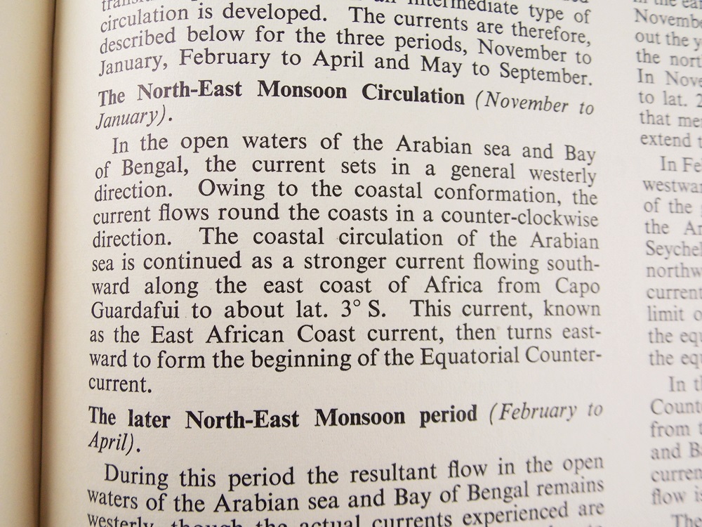 "Ocean Passages For The World", Second Edition Compiled by Rear Admiral Boyle T. Somerville
