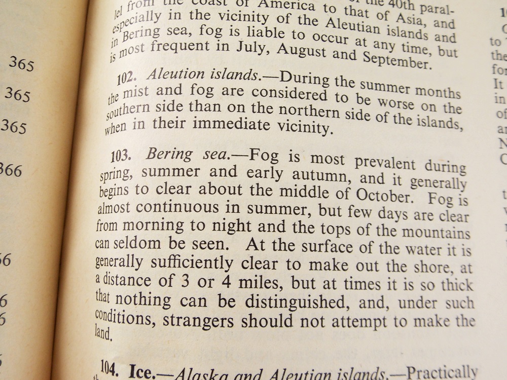 "Ocean Passages For The World", Second Edition Compiled by Rear Admiral Boyle T. Somerville