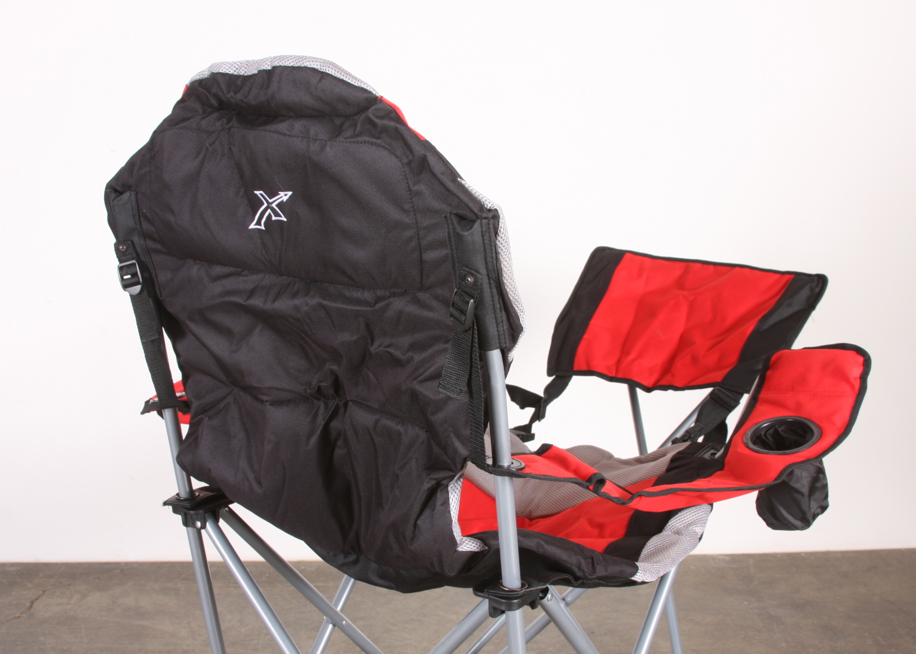 XScape Sportline Padded Quad-Fold Chair with foot rest