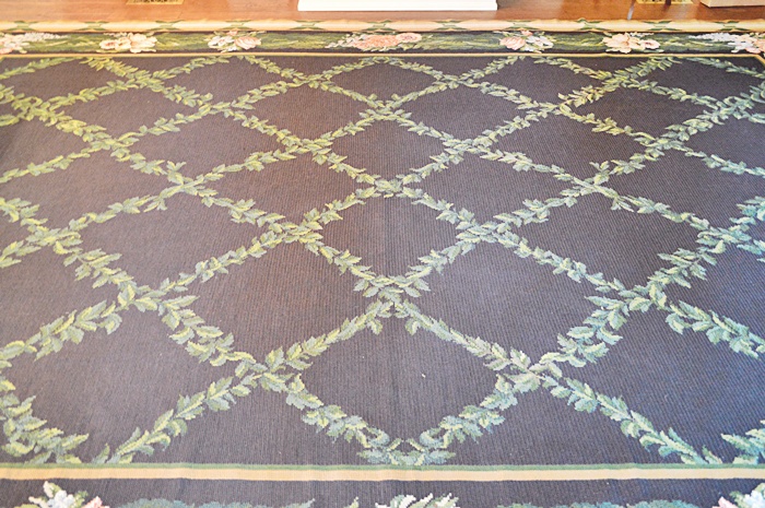 Floral Needlepoint Rug - Handmade in Portugal
