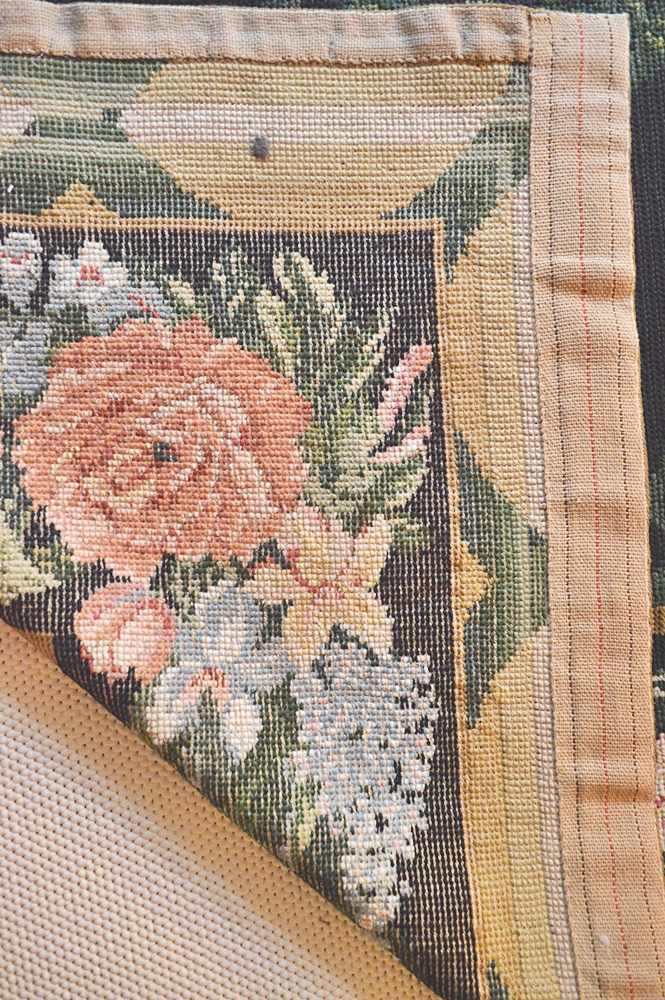 Floral Needlepoint Rug - Handmade in Portugal