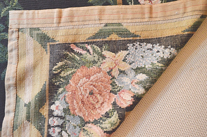 Floral Needlepoint Rug - Handmade in Portugal