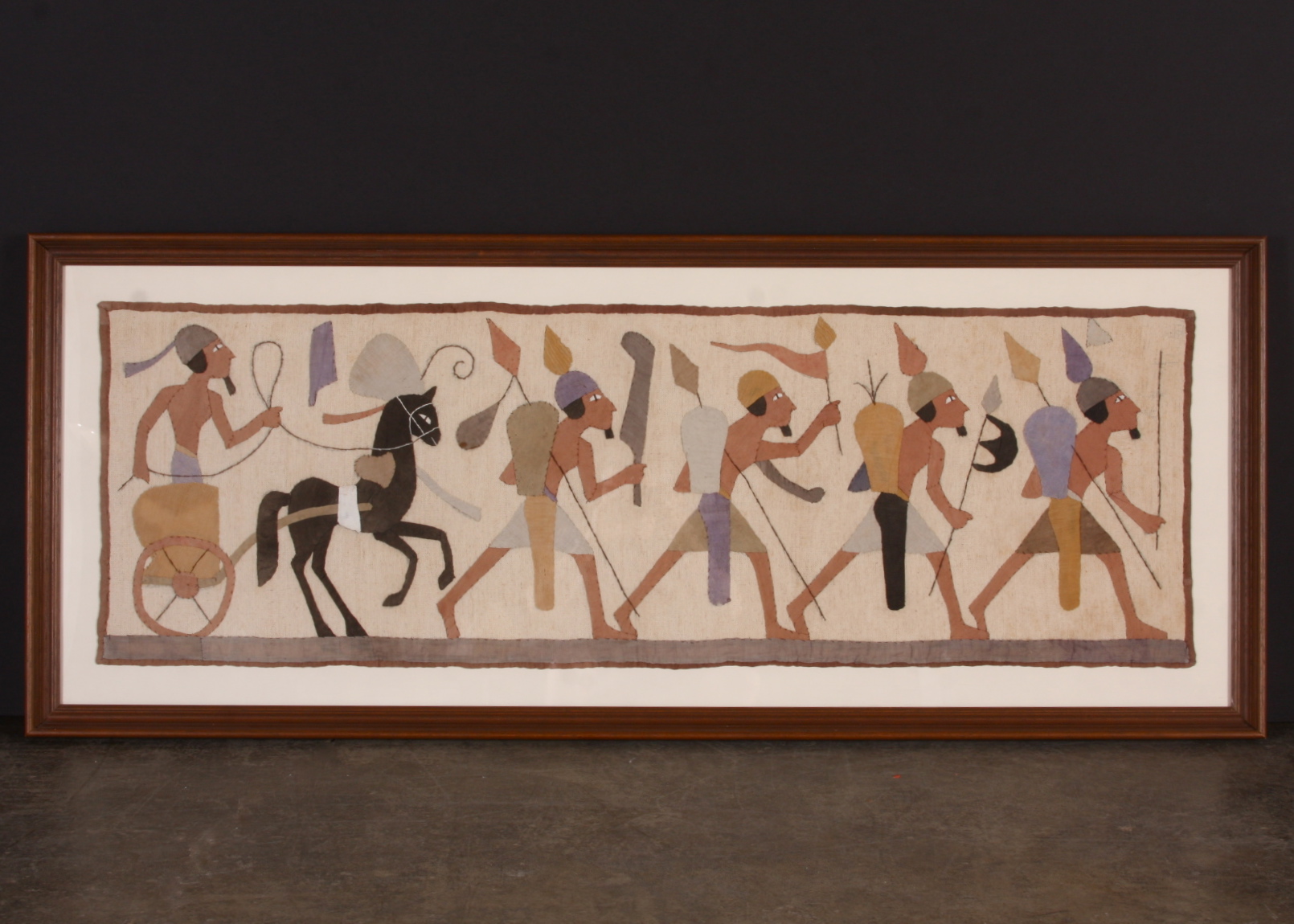 Vintage handmade applied Textile Art 