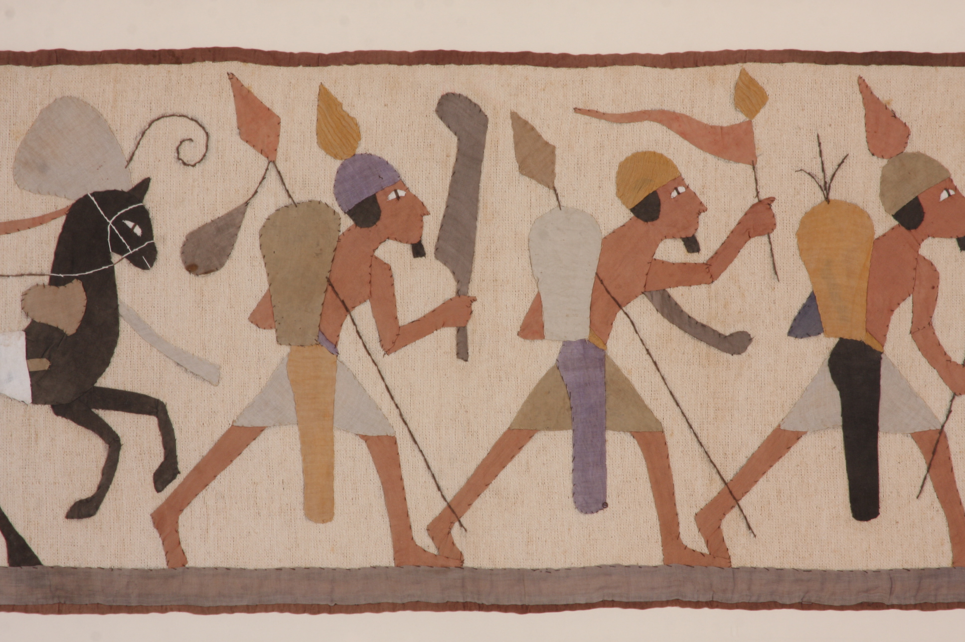 Vintage handmade applied Textile Art 