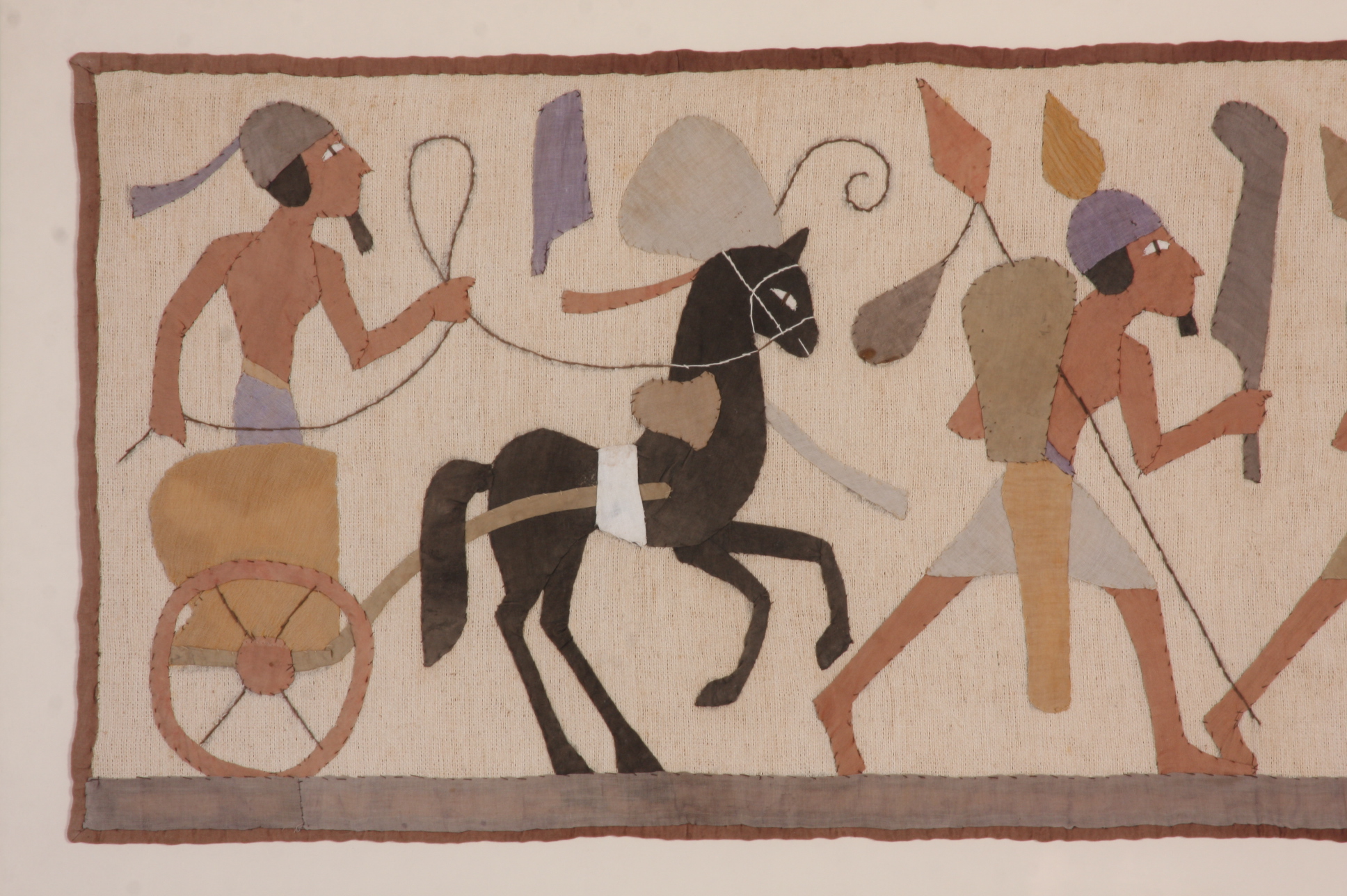 Vintage handmade applied Textile Art 