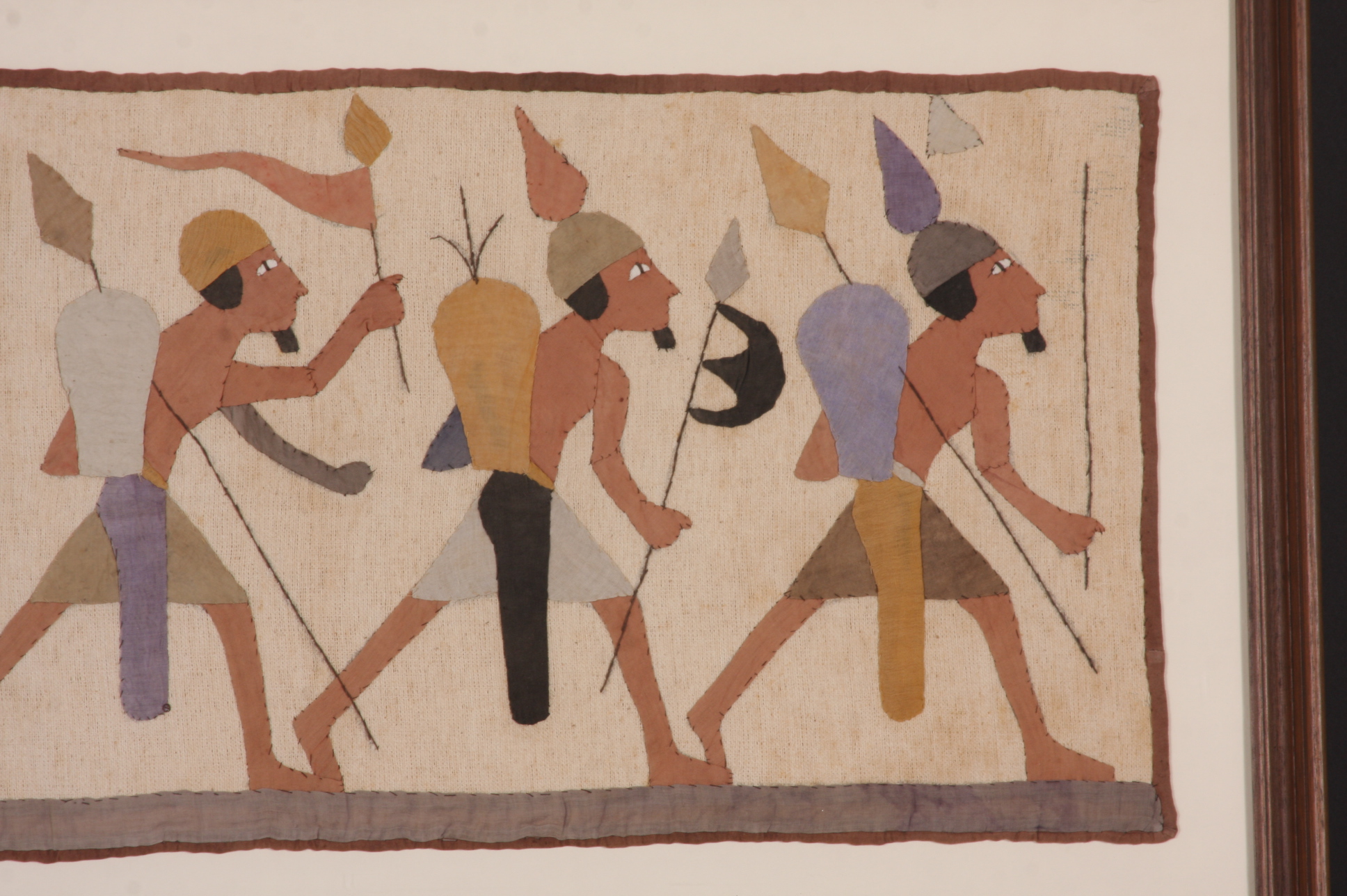 Vintage handmade applied Textile Art 