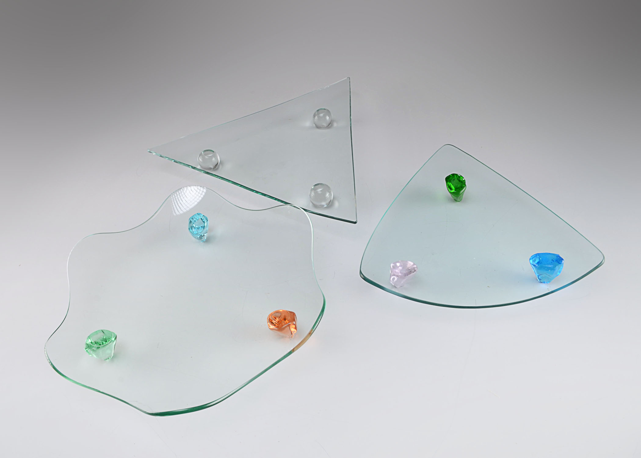 A Trio Of Modern Sculptural Dishes