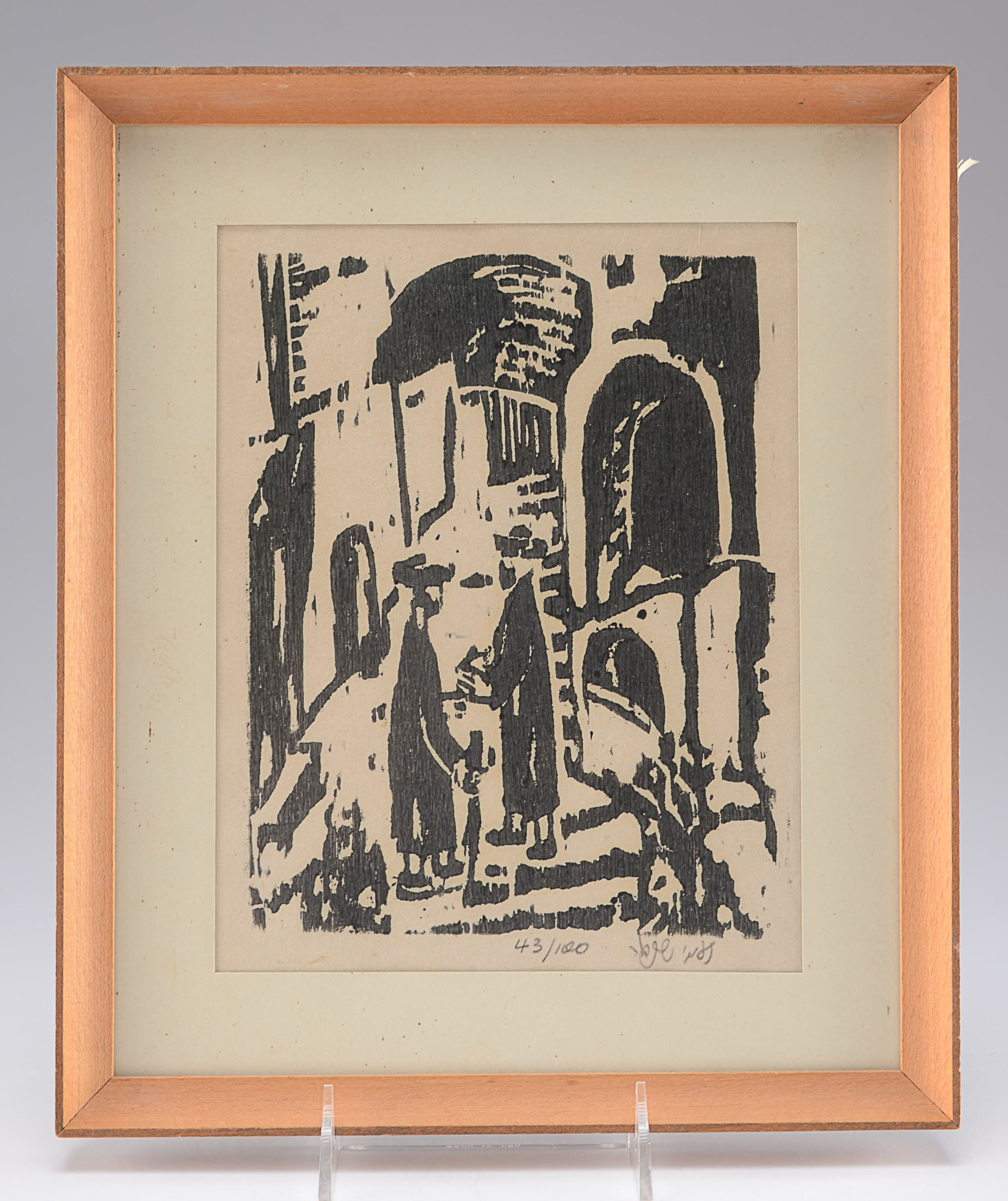 Original Naomi Schindler Woodcut 