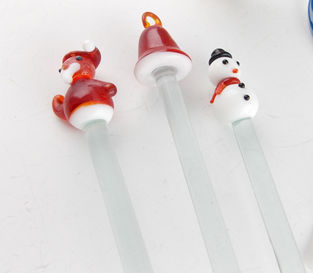 Hand Painted Holiday Wine Glasses & More